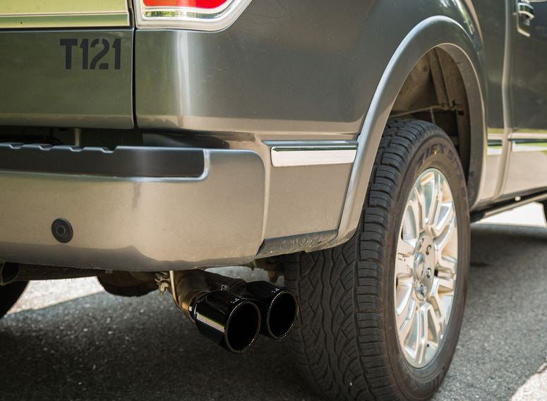 2010-2014 Ford F-150 Roush Cat-Back Side Exit Exhaust System Kit w/ Black Tips
