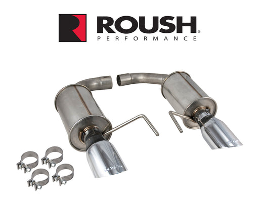 2024 Mustang GT 5.0 Roush Axle Back Exhaust System 4" Chrome Tips 421834