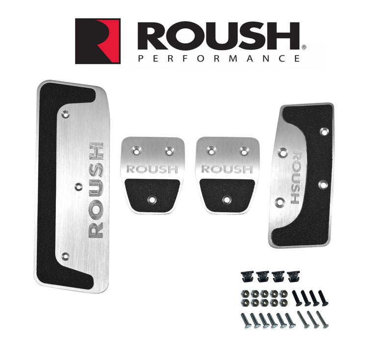 2015-2023 Mustang Roush Manual Aluminum Clutch Brake Gas Dead Foot Pedal Kit