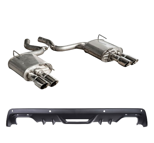 2015-2017 Mustang 2.3L Ecoboost Roush Quad Tip Exhaust System & Rear Valence