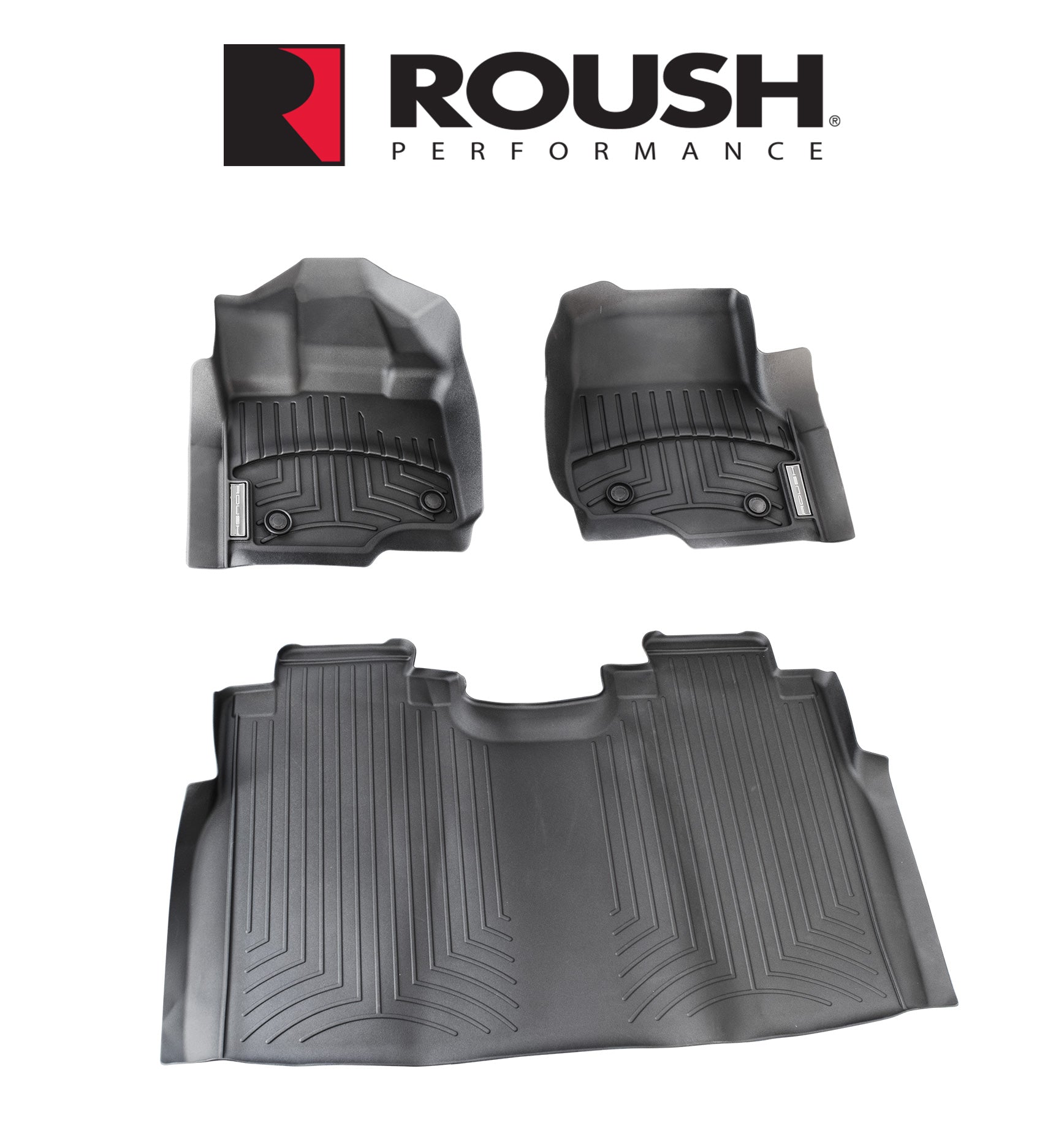 2015-2026 F150 Super Crew Roush 421975 Rubber 3pc Front & Rear