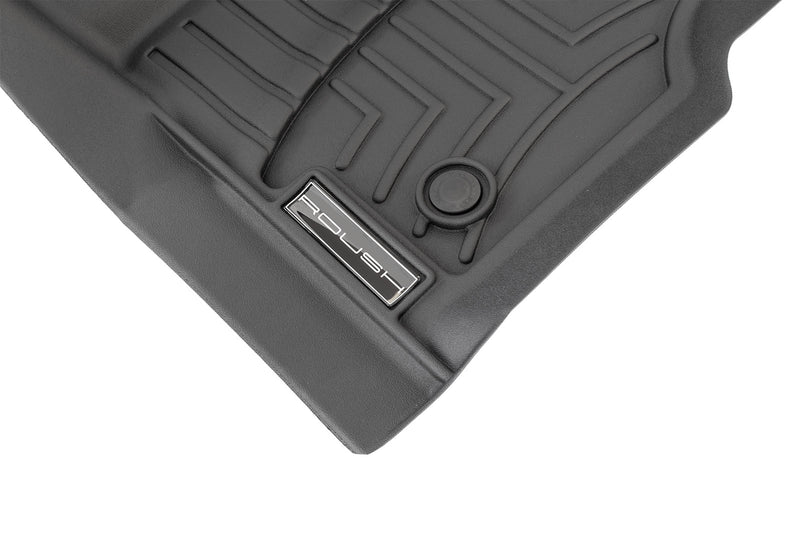 2015-2026 F150 Super Crew Roush 421975 Rubber 3pc Front & Rear Floor Mat Liners