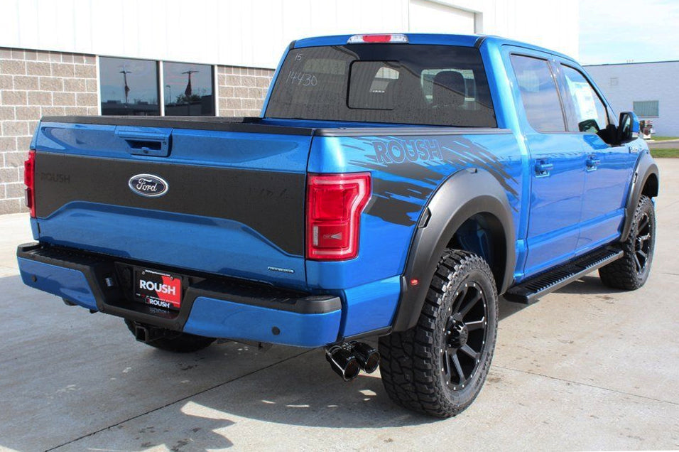 2015-2020 Ford F-150 2.7, 3.5, 5.0 Roush 421985-BLK Cat-Back Side Exit Exhaust System w/ Black Tips
