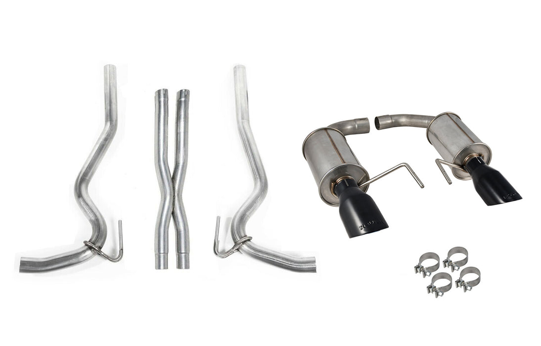 2015-2017 Mustang GT 5.0L V8 Roush 422092BLK Cat-Back Exhaust System w/ X Pipe