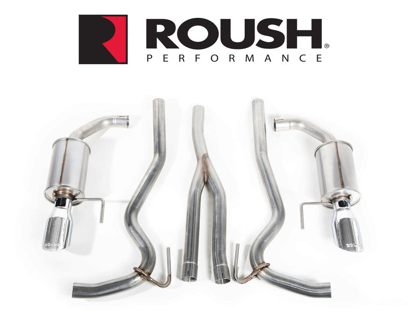 2015-2023 Mustang 2.3L Ecoboost Roush 422094 Cat-Back Exhaust System w/ Y Pipe