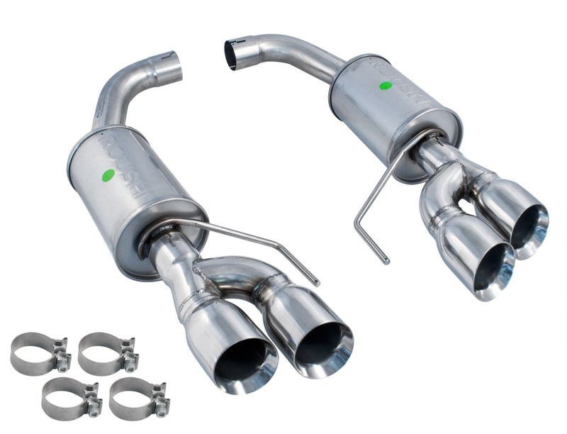 2018-2026 Ford Mustang GT Roush 422097 Axle Back Quad Tip Exhaust System