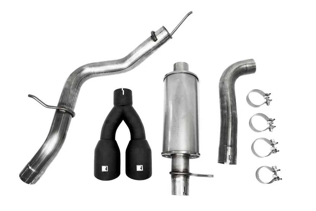 2019-2023 Ford Ranger 2.3L Roush 422179BLK Cat Back Side Exit Exhaust System Kit w/ Black Tips