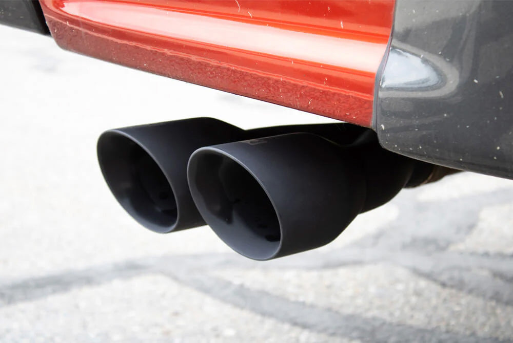 2019-2023 Ford Ranger 2.3L Roush 422179BLK Cat Back Side Exit Exhaust System Kit w/ Black Tips