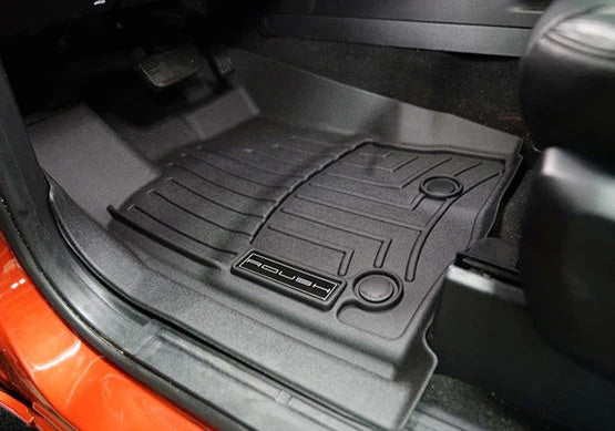 2019-2023 Ranger Crew Cab Roush Front & Rear 3pc Rubber Floor Mat Liners