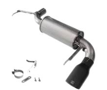 2021-2025 Ford Bronco Roush 422234 Axle Back Exhaust System w/ Black Tip