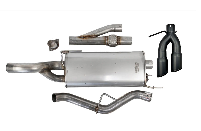 2021-2026 F-150 Roush 422264-BLK Side Exit Cat Back Exhaust System w/ Black Tips