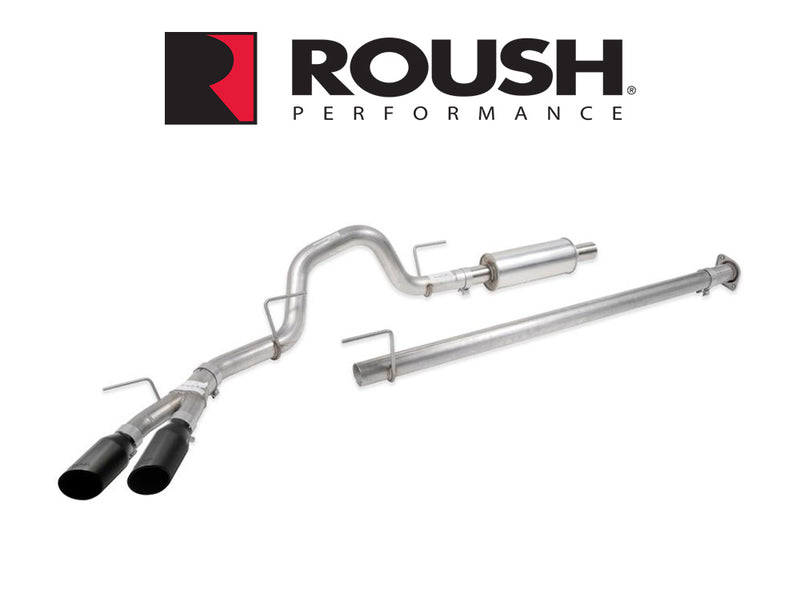 2021-2026 Ford F-150 5.0 V8 Roush 422266 Cat-Back Side Exit Exhaust System Kit