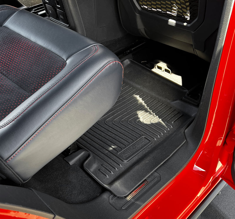 2021-2026 Bronco 4-Door Roush Front, Rear & Cargo 4pc Rubber Floor Mat Liners