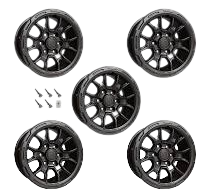 2021-2025 Ford Bronco R Roush 17" x 8.5" Set of 5 Iridium Gray Wheels & TPMS Kit