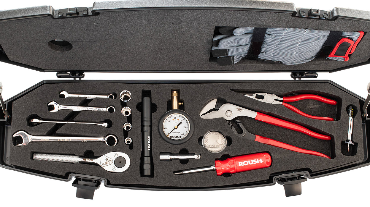 2005-2023 Ford Mustang Roush 422314 Trunk Mounted Tool Box Maintenance Kit