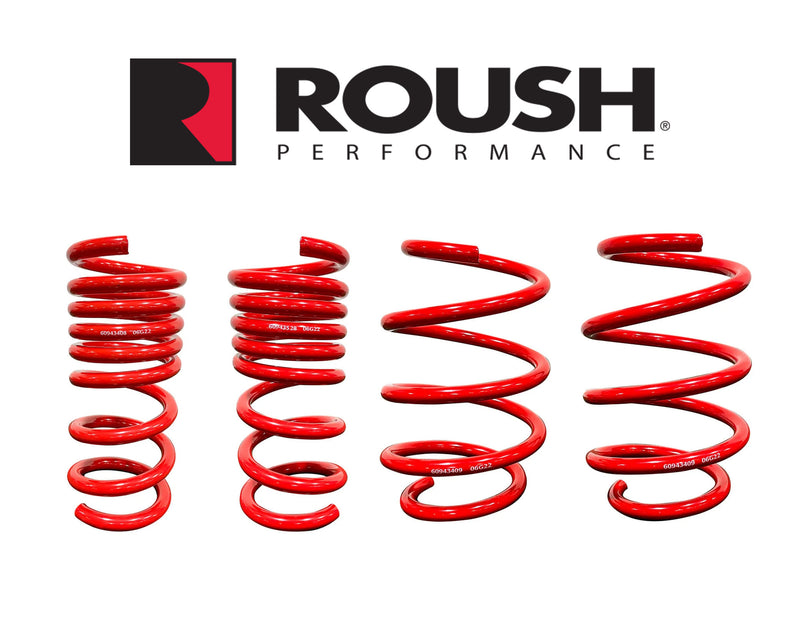 2015-2026 Mustang Roush 422339 1" Front & .75" Rear Suspension Lowering Springs