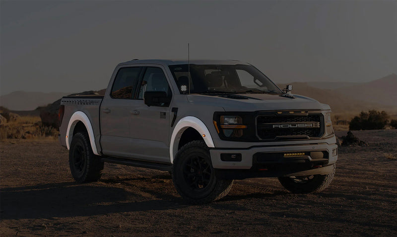 2021-2026 F-150 Roush 422332 Front & Rear Fender Flares Primed w Marker Lights