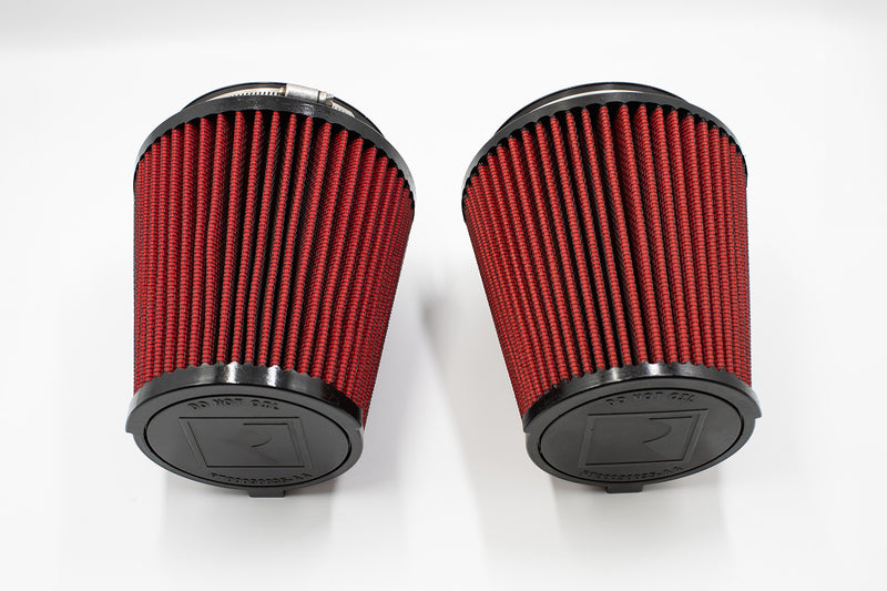 2024-2026 Mustang GT 5.0L Roush 422334 Dual Cold Air Intake Filters & Lids Kit
