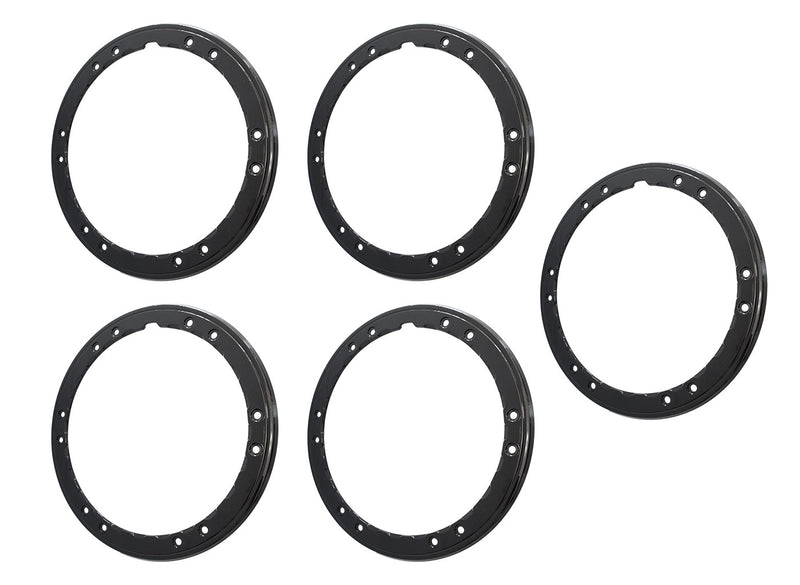 2021-2026 Bronco Genuine Ford 5pc Gloss Black Aluminum Bead Lock Trim Ring Kit