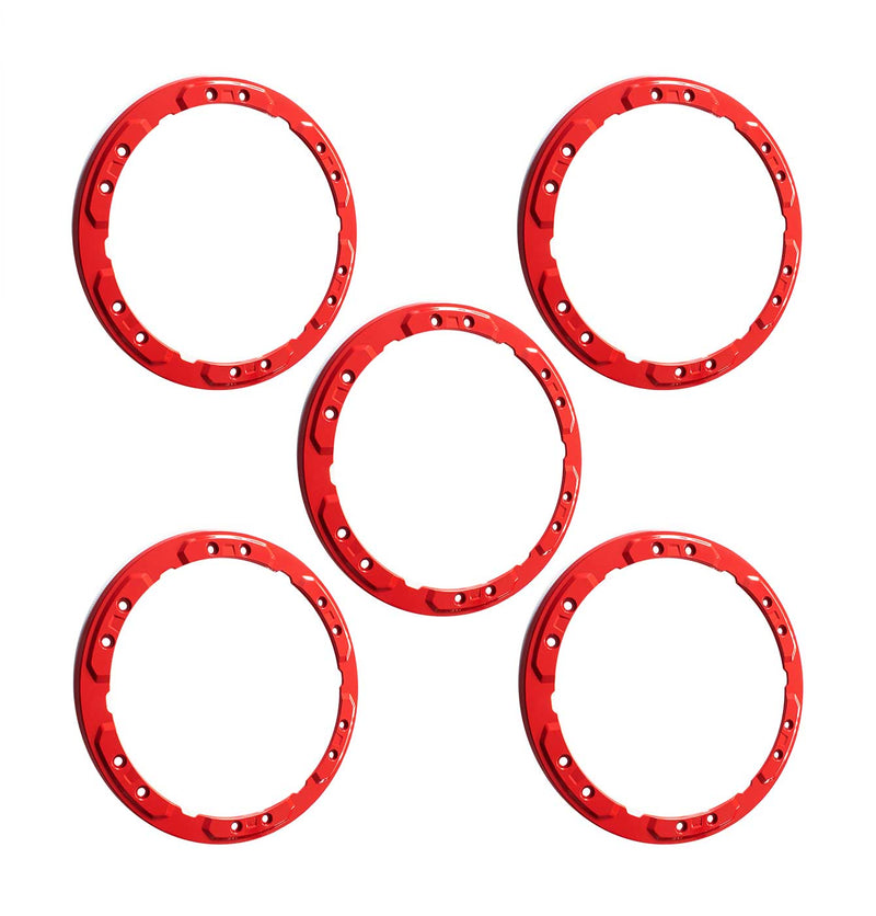 2021-2026 Bronco Ford OEM M-1021K-BLR 5pc Red Bead Lock Wheel Trim Ring Kit