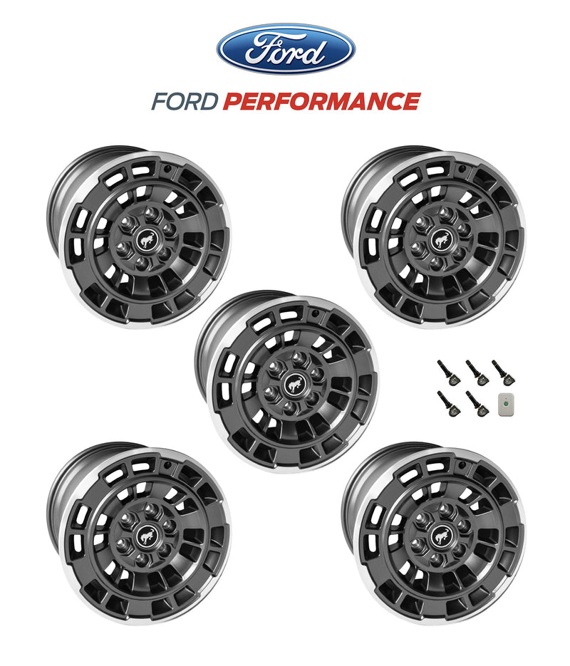 2021-2025 Bronco Ford Performance M-1007K-P1785MBM 17" x 8.5" Wheel Kit - Machined Finish
