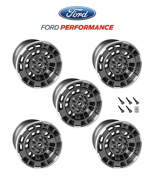 2021-2025 Bronco Ford Performance M-1007K-P1785MBM 17" x 8.5" Wheel Kit - Machined Finish