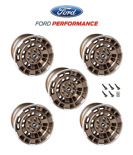 2021-2025 Bronco Ford Performance M-1007K-P1785BRN 17" x 8.5" Wheel Kit - Sinister Bronze