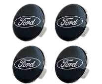 2015-2023 Ford Mustang Shelby GT350 FR3Z-1003-A Black Wheel Center Caps Set of 4