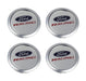 2005-2014 Mustang Ford Racing M-1096-FR1 Wheel Center Caps Chrome - Set of 4