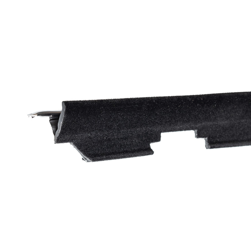 1981-1993 Mustang Inner Door Panel Weatherstrip Rubber Beltline w/ Chrome Bead