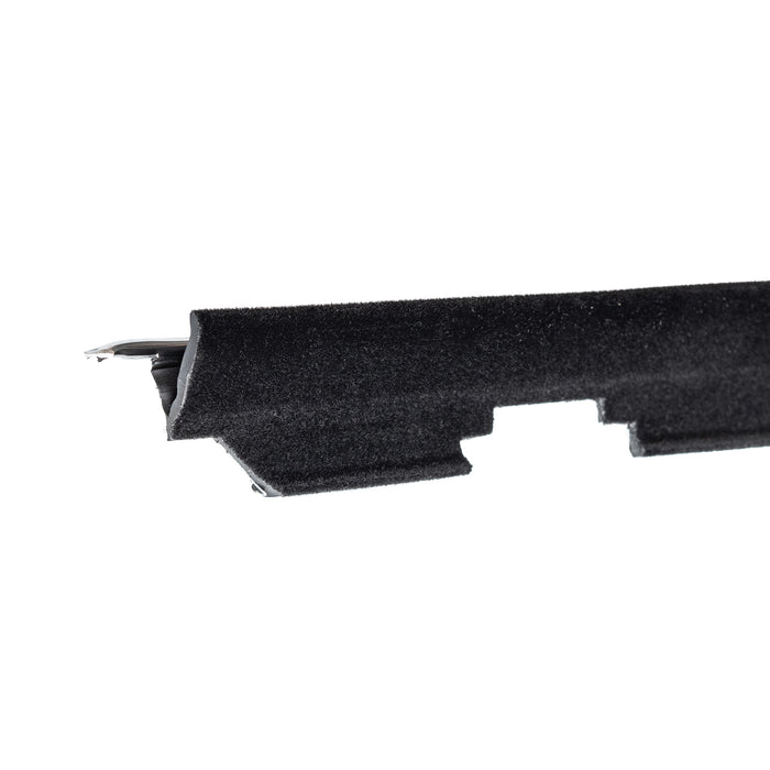 1981-1993 Mustang Inner Door Panel Weatherstrip Rubber Beltline w/ Chrome Bead