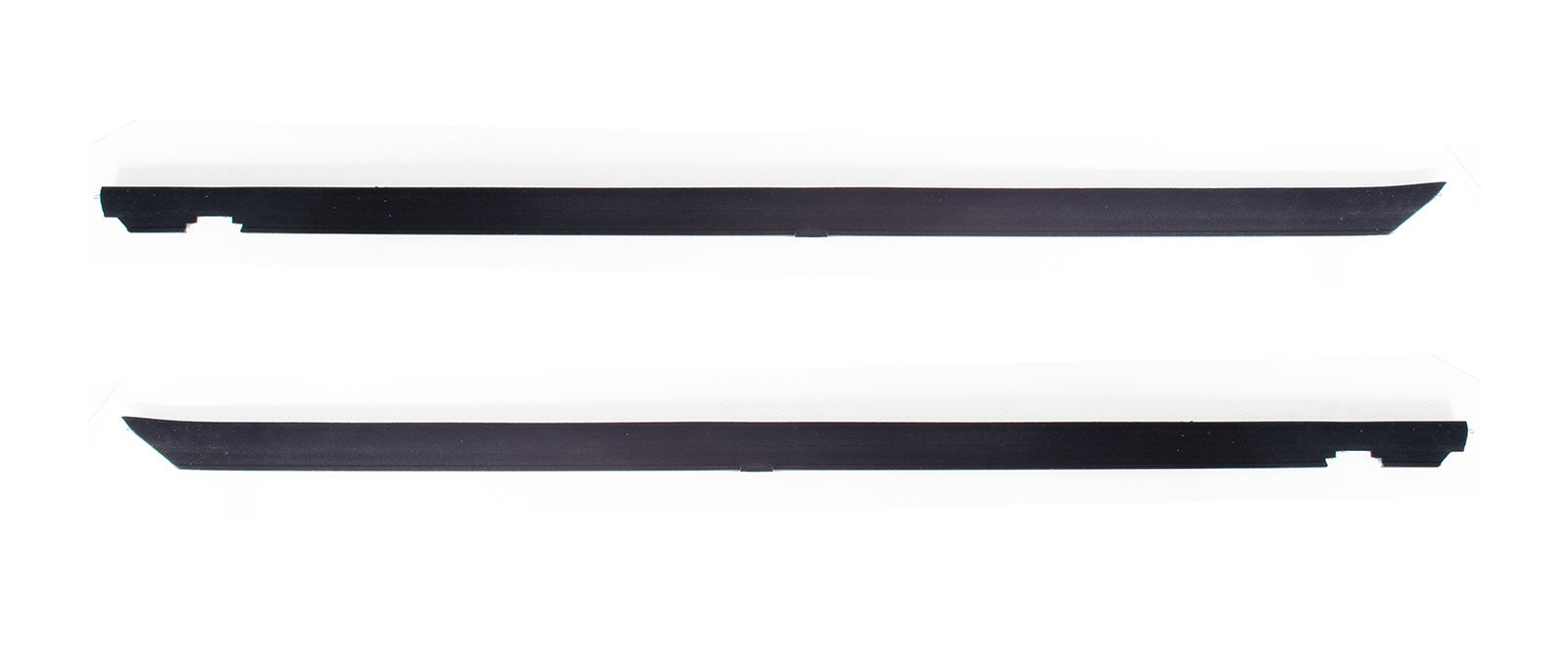 1981-1993 Mustang Inner Door Panel Weatherstrip Rubber Beltline w/ Chrome Bead