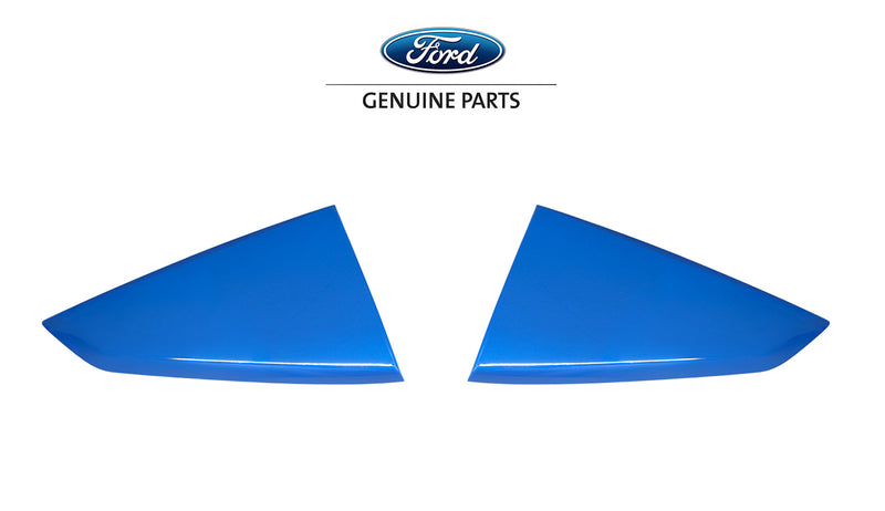2024-2025 Ford Mustang OEM Grabber Blue AE Quarter Window Side Scoop Louvers Pr