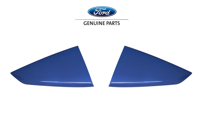 2024 Ford Mustang OEM Atlas Blue B3 Quarter Window Side Scoop Louvers Pair
