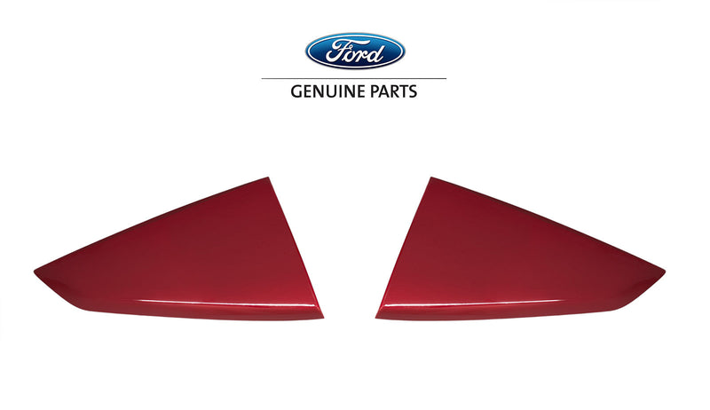 2024 Ford Mustang OEM Lucid Red D4 Quarter Window Side Scoop Louvers Pair