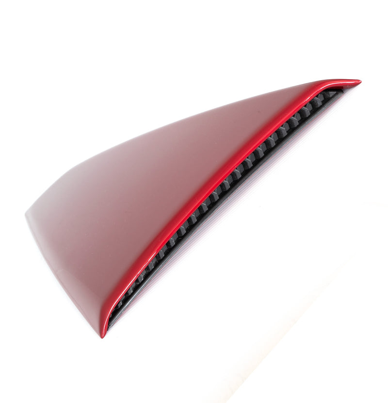 2024 Ford Mustang OEM Lucid Red D4 Quarter Window Side Scoop Louvers Pair