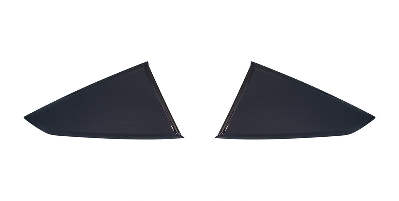 2024-2025 Mustang Dark Horse OEM Blue Ember E1 Quarter Window Side Scoop Louvers