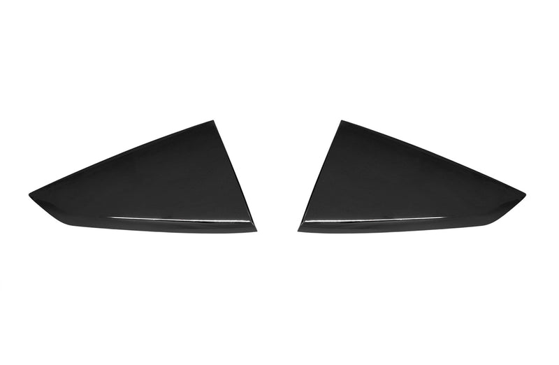 2024-2025 Mustang VPR3Z-63280B10-AC Shadow Black G1 Quarter Window Louvers Pair