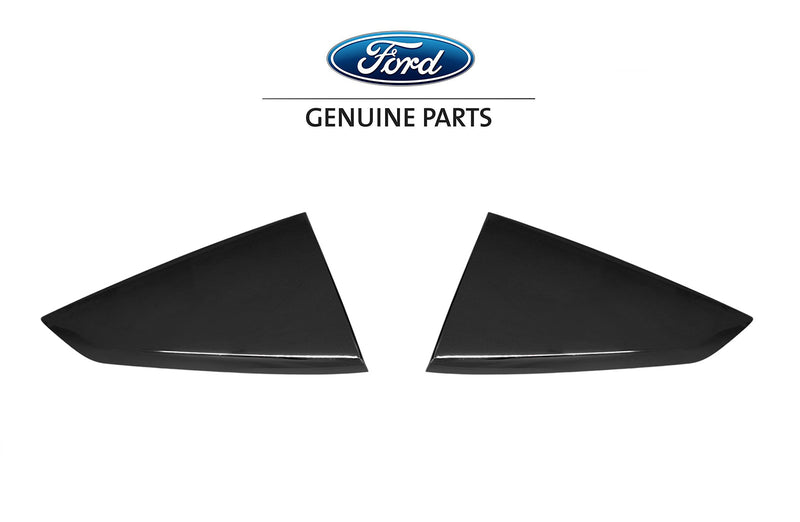 2024-2025 Mustang VPR3Z-63280B10-AC Shadow Black G1 Quarter Window Louvers Pair