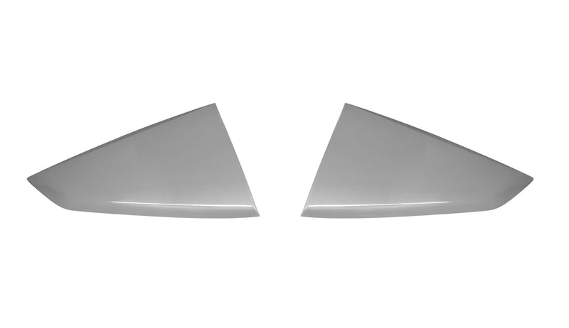 2024-2025 Ford Mustang OEM Iconic Silver JS Quarter Window Side Scoop Louvers Pr