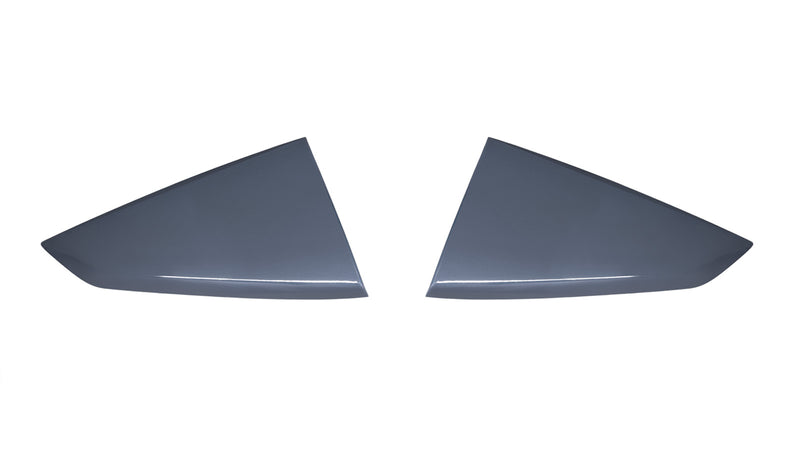 2024-2025 Ford Mustang OEM Vapor Blue K1 Quarter Window Side Scoop Louvers Pair