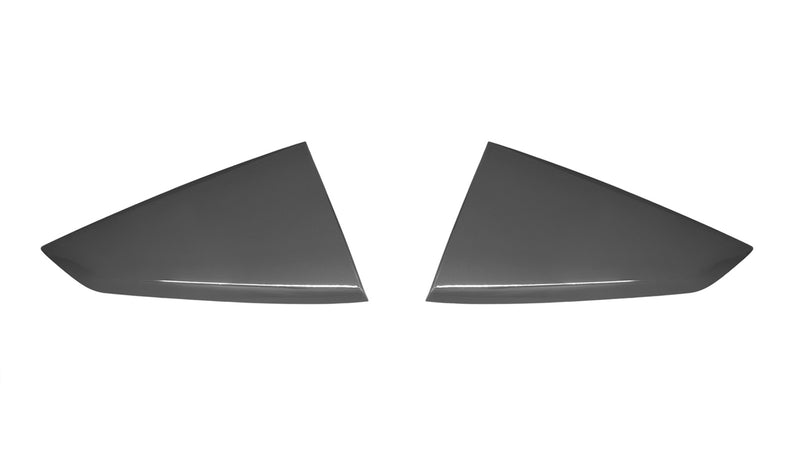 2024-2025 Mustang OEM Carbonized Gray M7 Quarter Window Side Scoop Louvers Pair