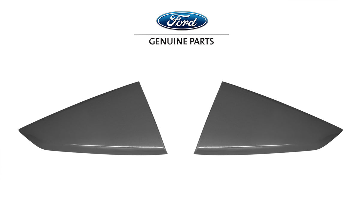 2024 Mustang Genuine Ford OEM VPR3Z-63280B10-AH Carbonized Gray M7 Quarter Window Louvers Pair