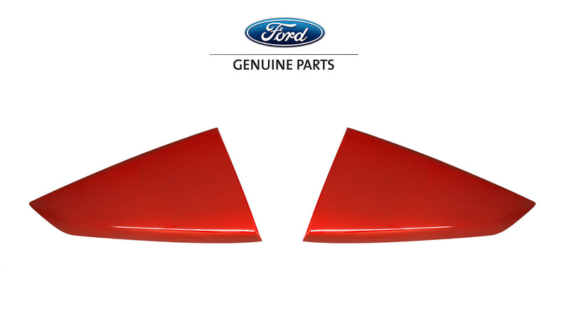 2024-2025 Ford Mustang OEM Race Red PQ Quarter Window Side Scoop Louvers Pair