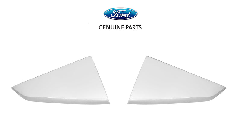 2024-2025 Ford Mustang OEM Oxford White YZ Quarter Window Side Scoop Louvers Pr