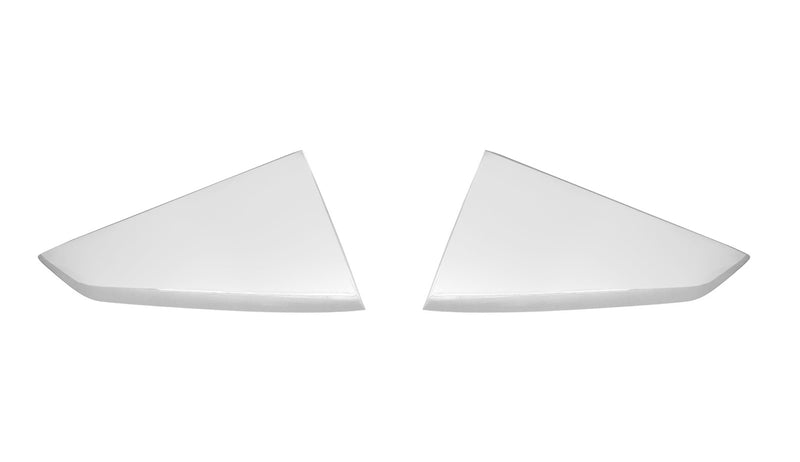 2024-2025 Ford Mustang OEM Oxford White YZ Quarter Window Side Scoop Louvers Pr