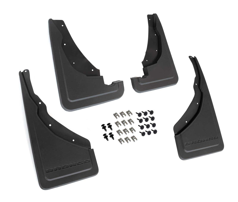 2021-2024 Ford Bronco Sport OEM Front & Rear Mud Flaps Splash Guards - Set of 4