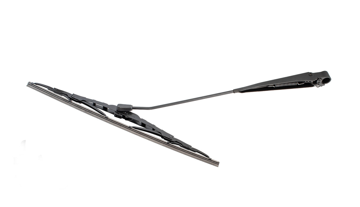 1979-1993 Ford Mustang Stainless Steel Black Windshield Wiper Arms & 16" Blades Pair