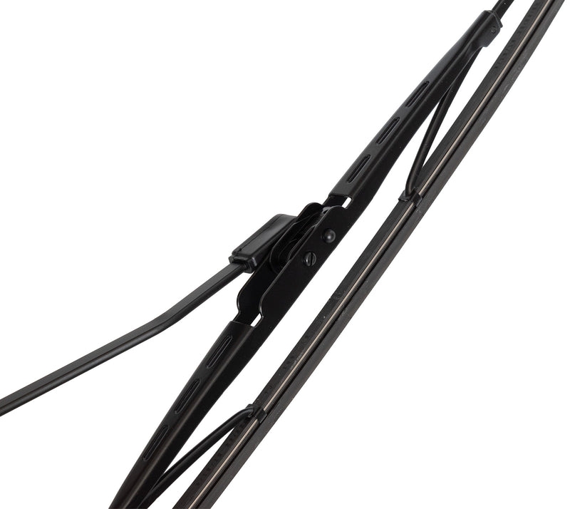 1979-1993 Ford Mustang Stainless Steel Black Windshield Wiper Arms & 16" Blades Pair