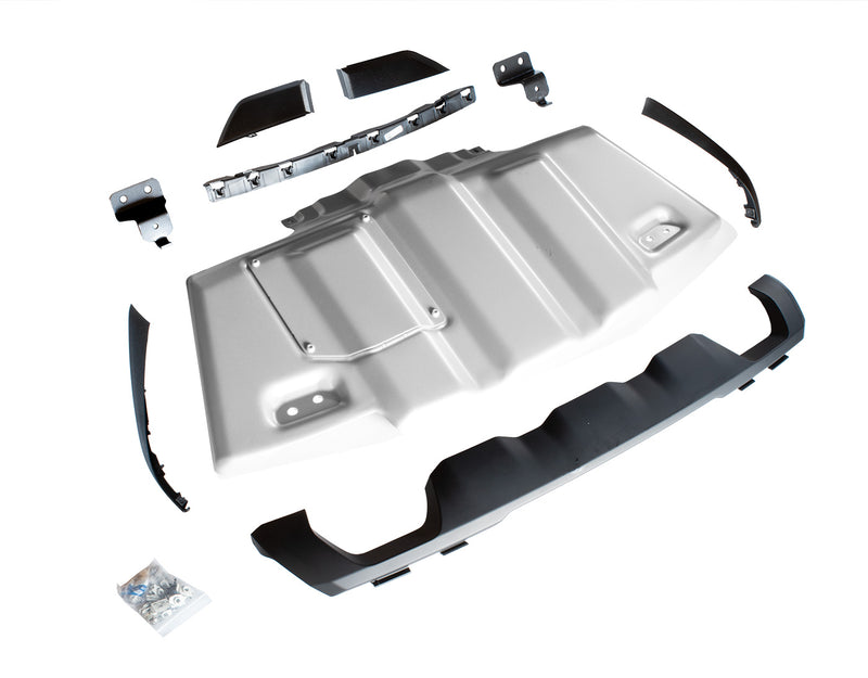 2022-2023 Ford F150 OEM M-5018-FSP Front Lower Air Dam Metal Skid Plate Silver